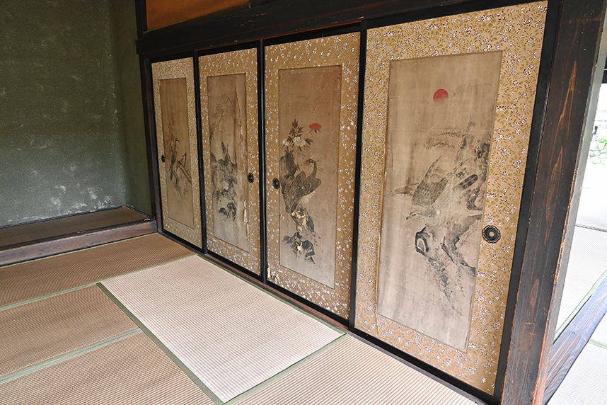 小原宿本陣-仕切りの屏風