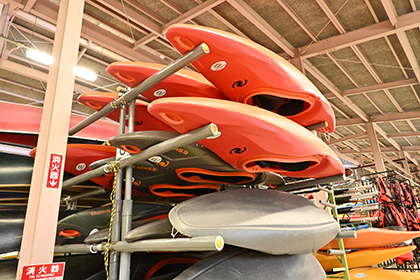 カヌー艇庫の様子2