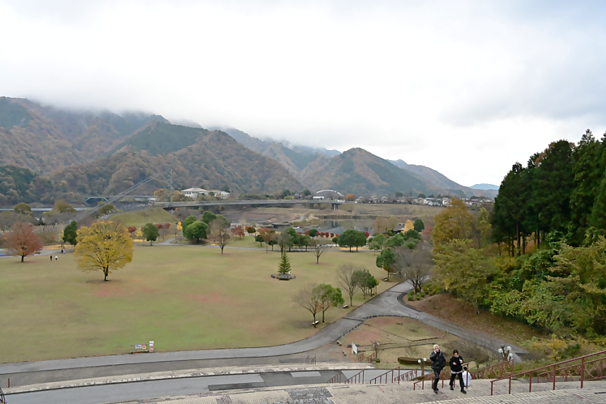 湖畔園地_階段上からの風景