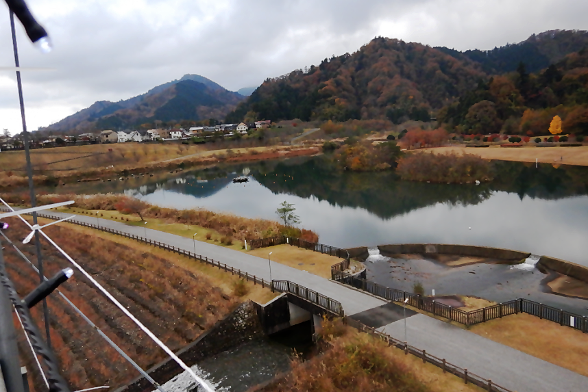 吊り橋からの風景