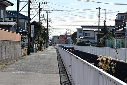 増全寺の近くに流れる川