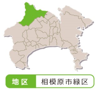 城山湖周辺の位置