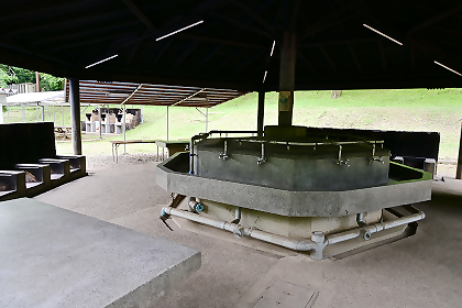 野外炊事場の様子