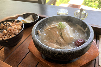 百笑の台所のサムゲタン