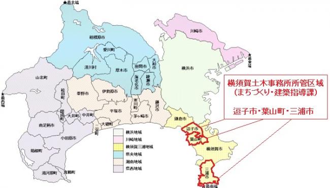 都市計画法及び宅地造成等規制法に係る県所管区域