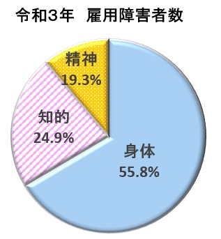 令和3年雇用障害者数