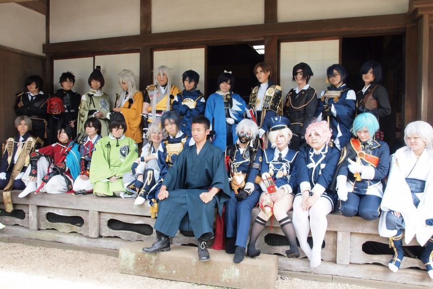 コスプレーヤーイベントでの参加者写真