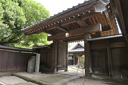 薬医門を別角度から撮影