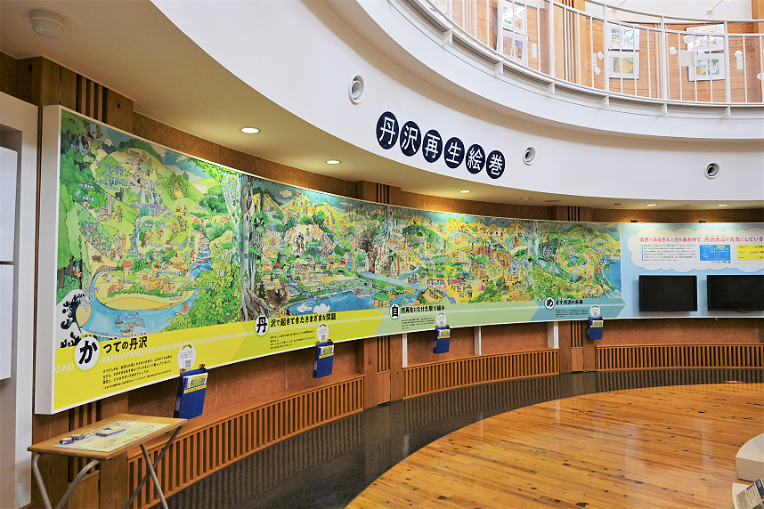 展示室内の展示パネルの様子