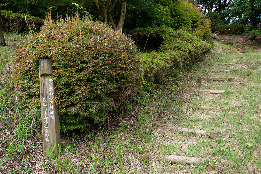 白山森林公園の表示