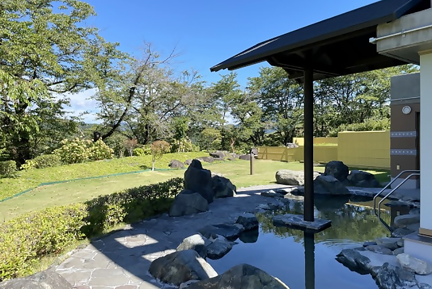 やまなみ温泉露天風呂の景色