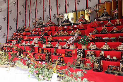 座間神社でのひな祭り2