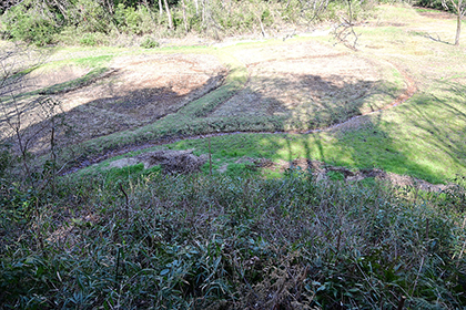 小屋から見た風景