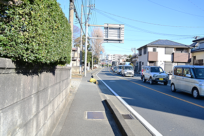 宗仲寺へ向かう道