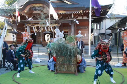 田名八幡宮「獅子舞」