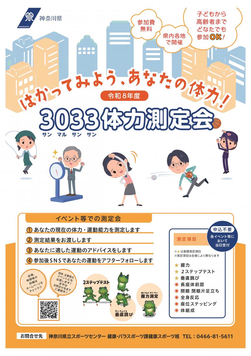 チラシ画像：サンマルサンサン測定会