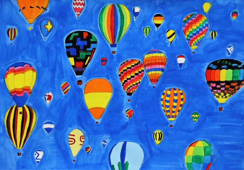 濱川祐子「空ー面の気球」