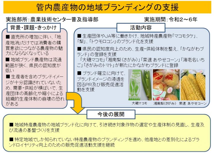 管内農産物の地域ブランディングの支援