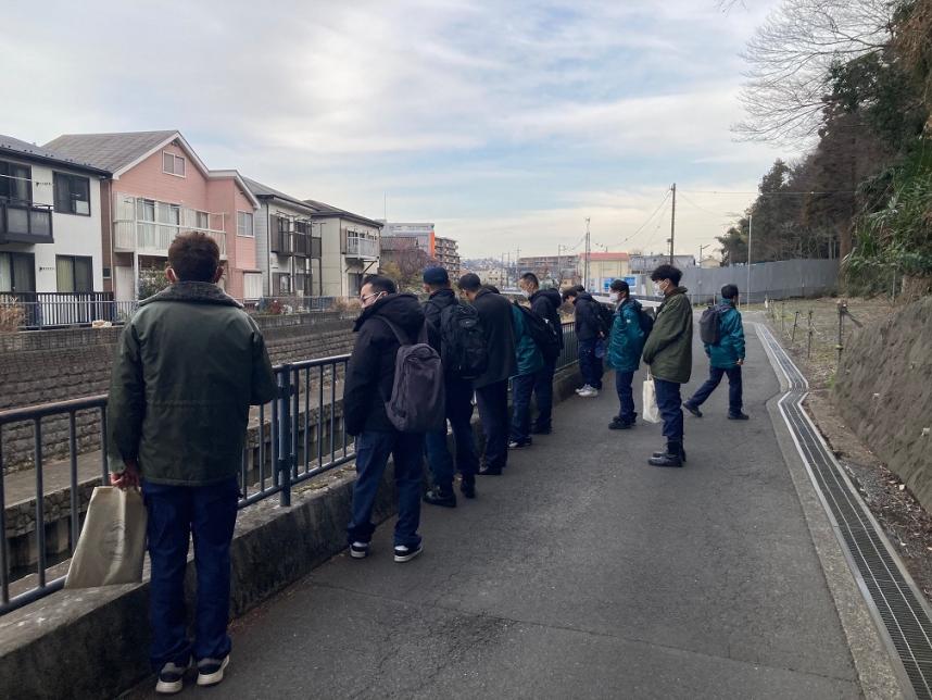 R8共同点検（帷子川）