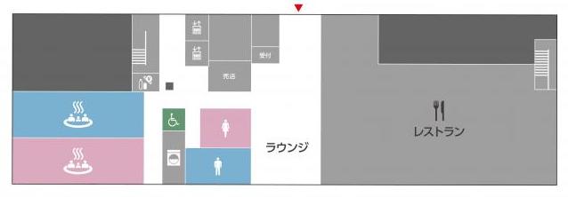 宿泊棟1階平面案内図