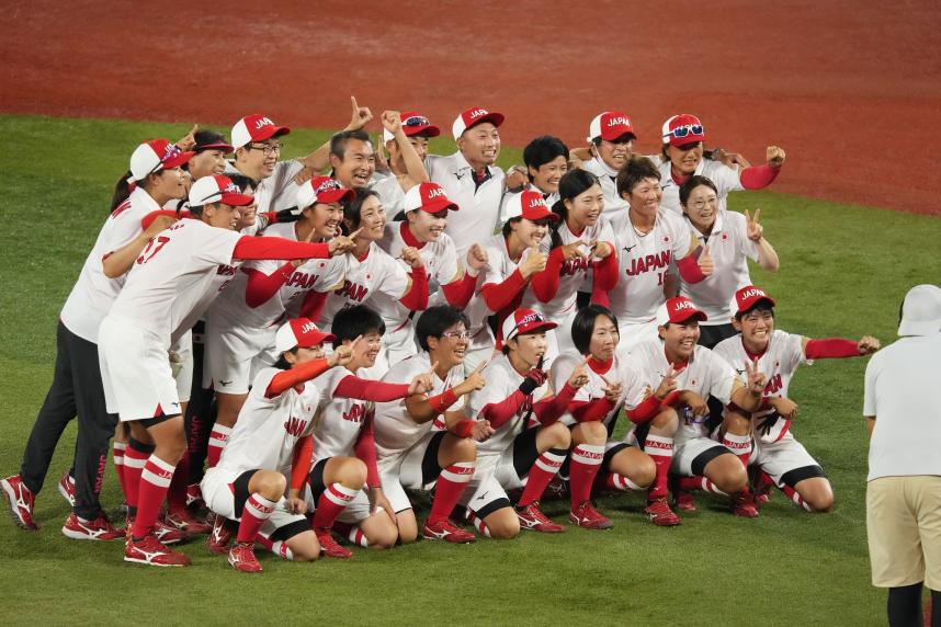 決勝戦後の日本代表集合写真