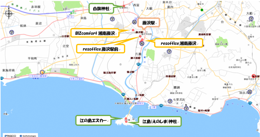 藤沢周辺地図