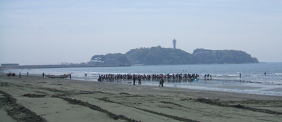 全景地引網状況写真