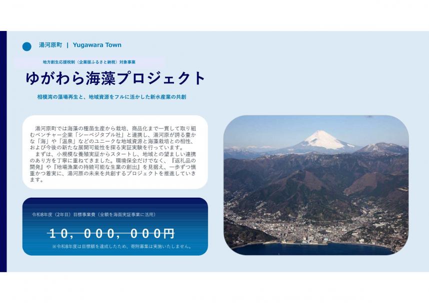 湯河原町寄附募集事業概要のサムネイル画像
