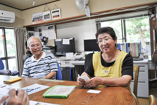 副理事長の原田巖さんと大芝志美子さん