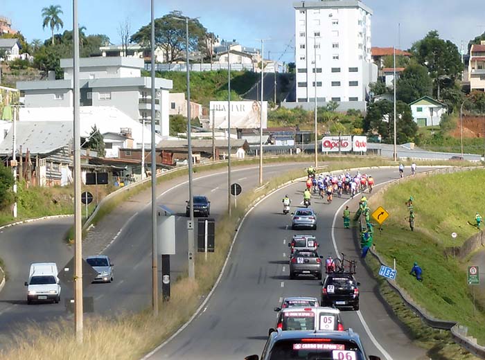 ブラジル大会のロードレースのコース。アップダウンのあるコースを周回する