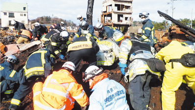 緊急消防援助隊神奈川県大隊を派遣