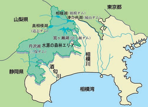 水源エリアの図